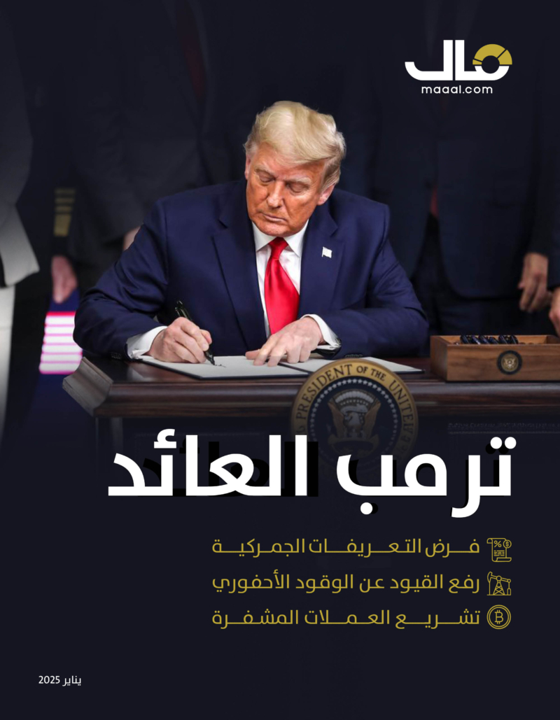 تصفح إصدار (مال): ترمب العائد بالتعريفات الجمركية والوقود الأحفوري والعملات المشفرة
